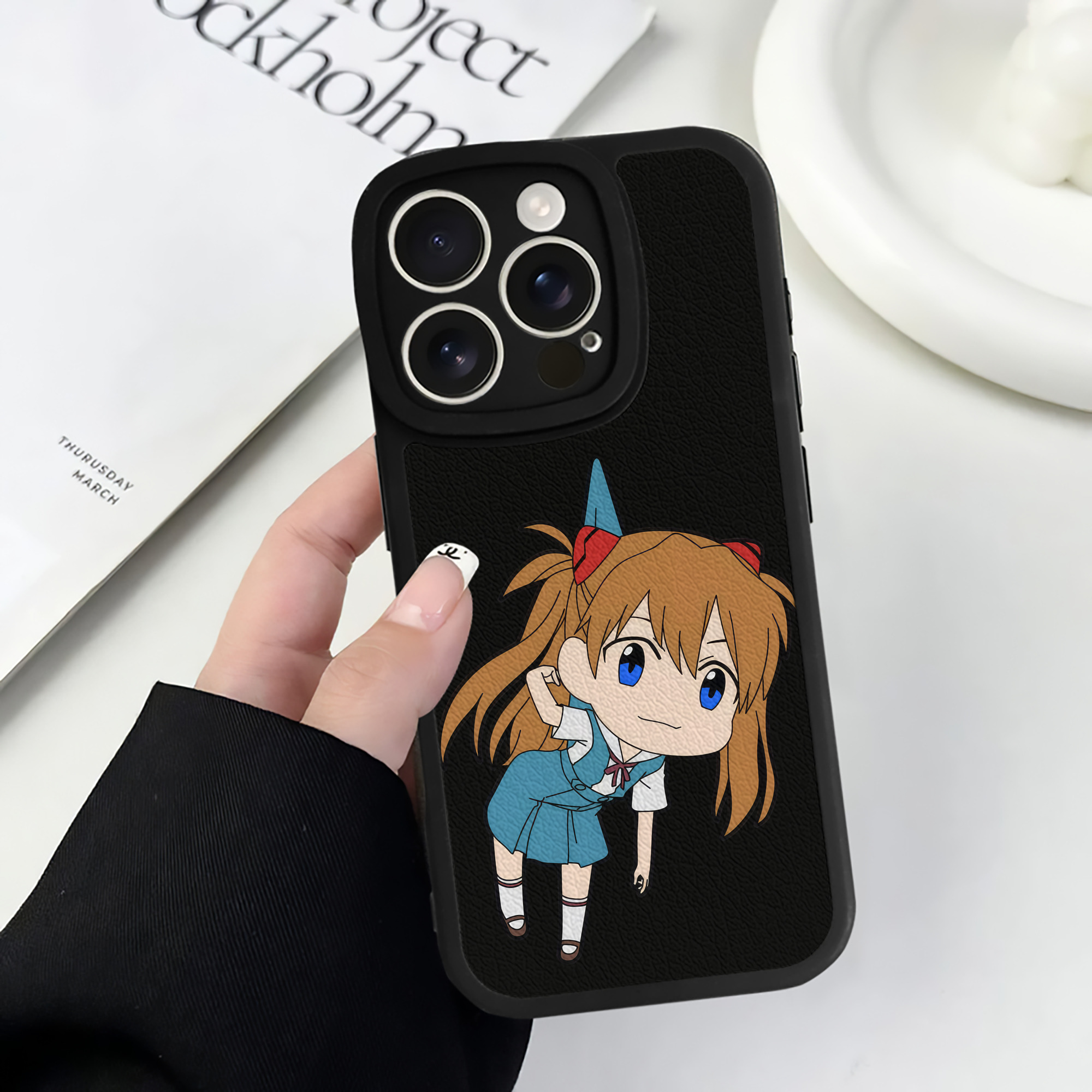 （画像用） EVA 新世紀エヴァンゲリオン 【iPhone 16シリーズ対応】シリコンスマホケース（レザー調） 材質：シリコン